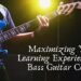 Maximizing Your Learning Experience in a Bass Guitar Course