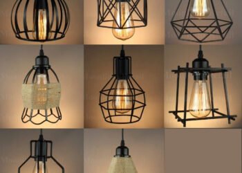 black pendant lamp shade