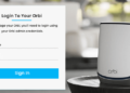 Orbi Router Login Interface