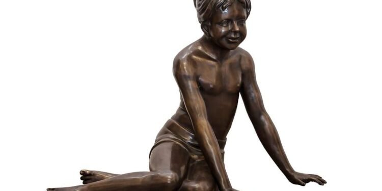 childrens bronze sculptures