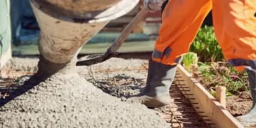 concrete installation