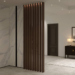 wood slat area divider