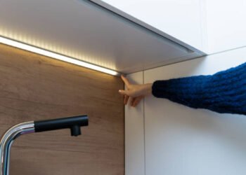 install under-cabinet lighting